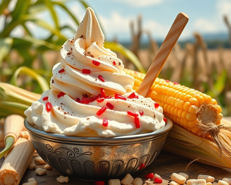 ice cream, corn